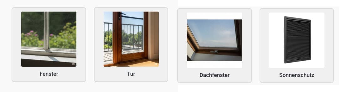 Fliegengitter Konfigurator