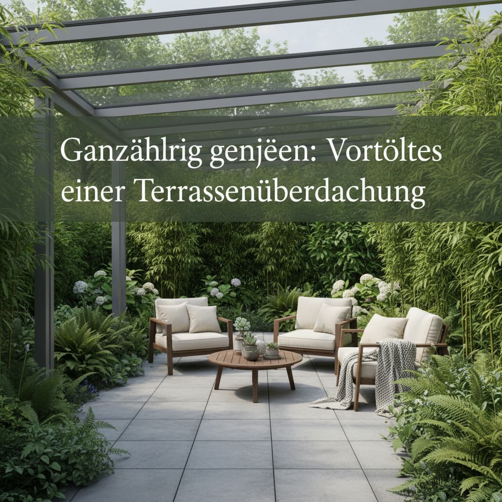 Ganzjährig genießen: Vorteile einer Terrassenüberdachung
