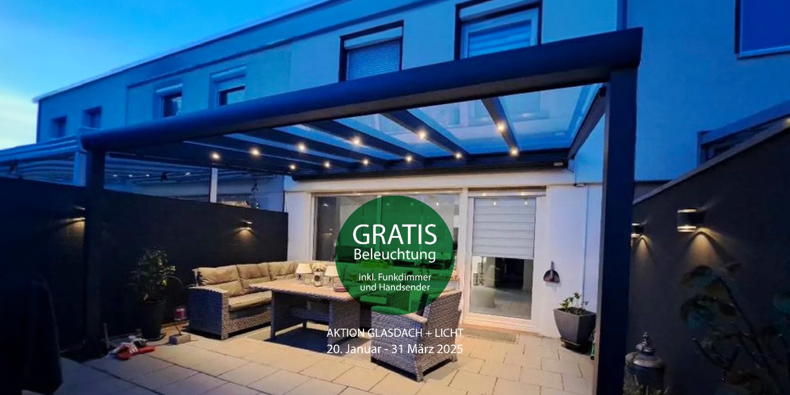 Terrassendächer mit LED-Beleuchtung – Flexibilität und Stil für jede Tageszeit