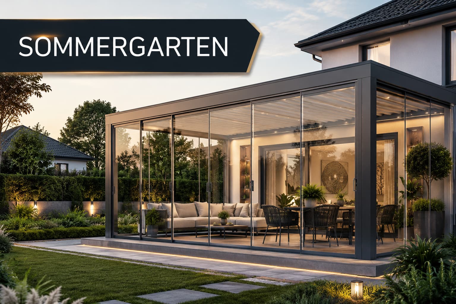 Sommergarten für mehr Wohnkomfort – Aluminium Lösungen von Ideal Überdachungen