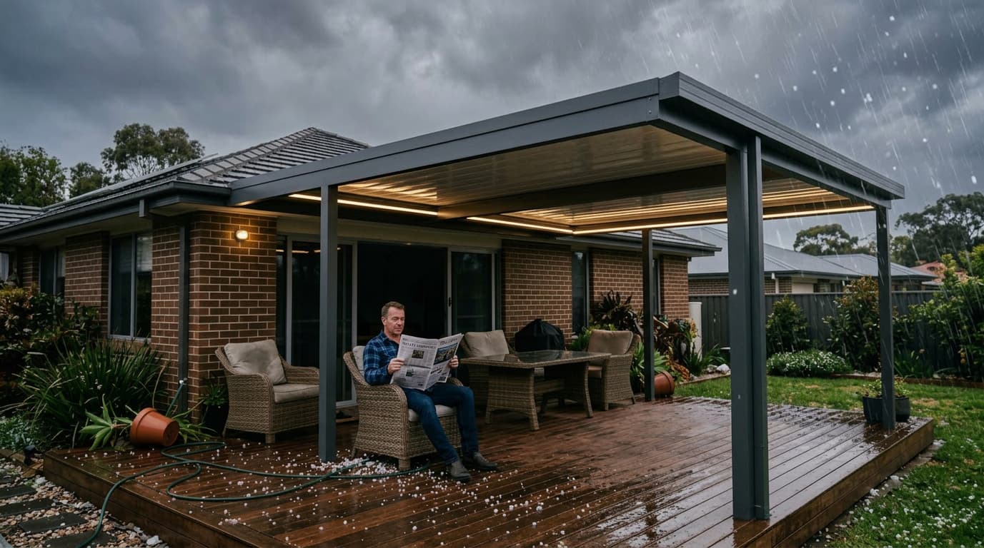 Terrassenüberdachung richtig versichern: Was deckt die Hausratversicherung ab?
