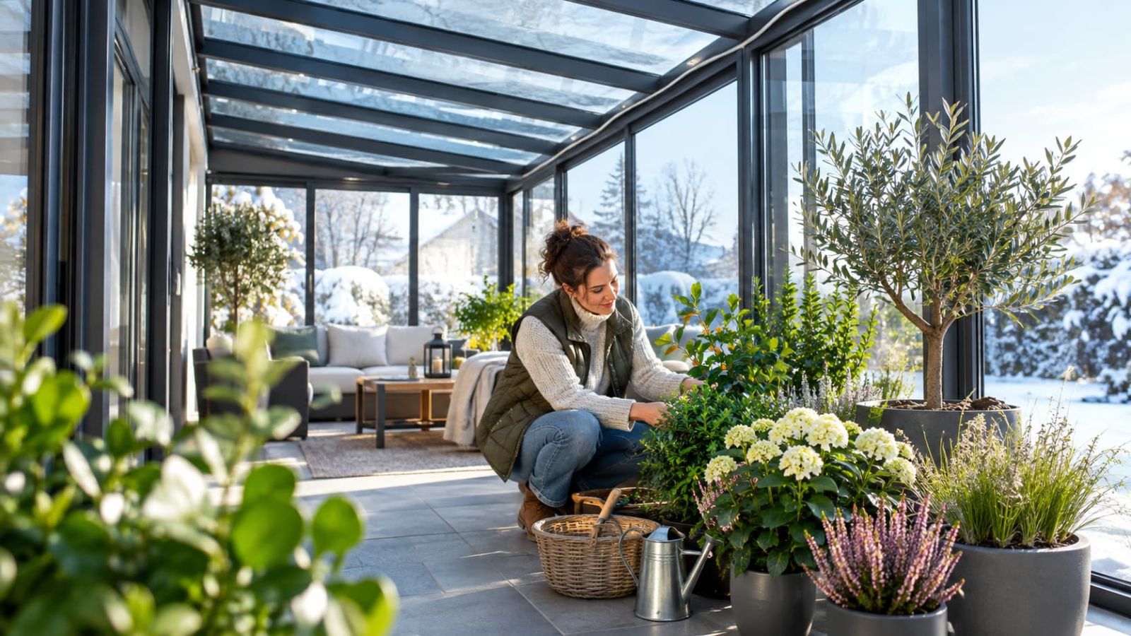 Winterfeste Pflanzen für den Kaltwintergarten: Auswahl & Pflege